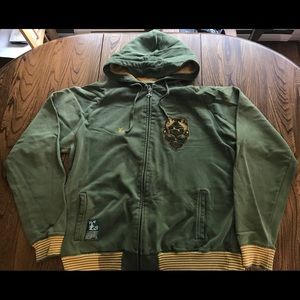 LRG Lifted Research Group Green Gold X Large Hoodie